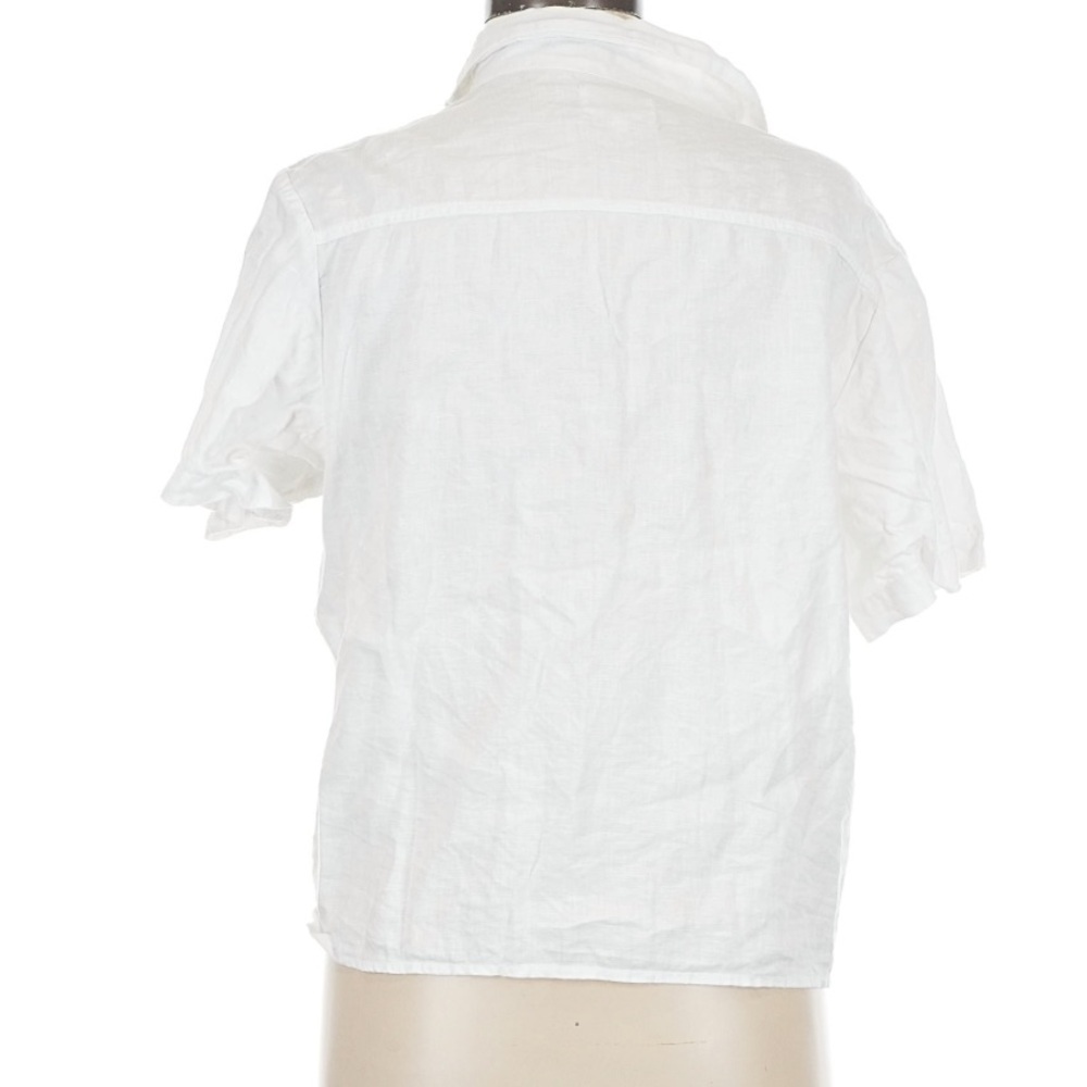 Mate the Label Logan linen shirt Bright White Classic Button Down Medium - Picture 5 of 10